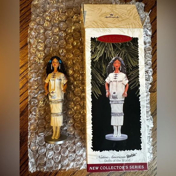 Hallmark Other - Vintage Hallmark Native American Barbie Dolks of the World Christmas ornament